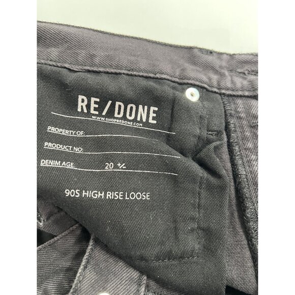 Re/Done 90s High Rise Loose Jeans in Black - Picture 5 of 7